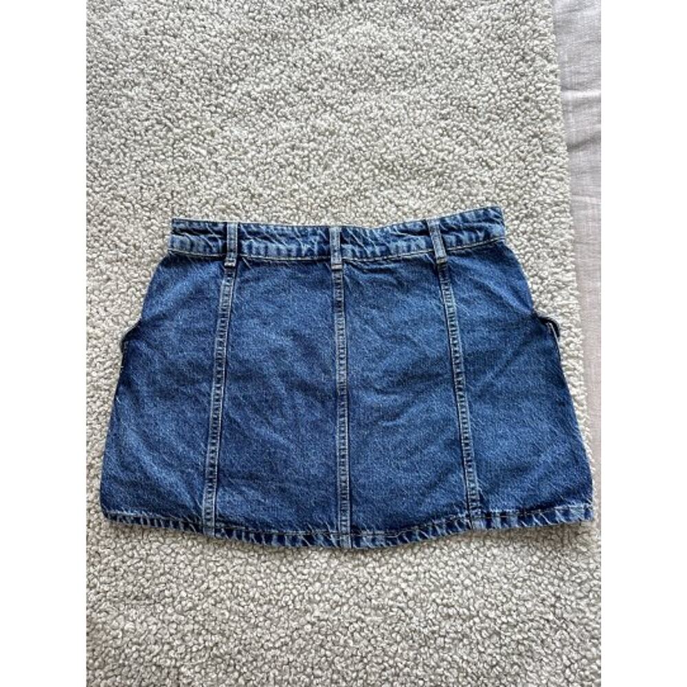 Denim Mini Skirt w. Pockets (Women's S)